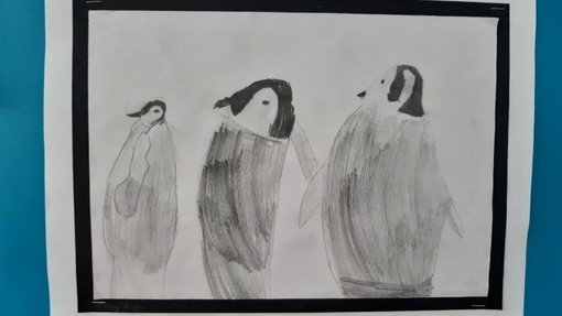Image from Redscope Primary School pupils who focused on observational drawing and pencil skills as part of their Artsmark journey